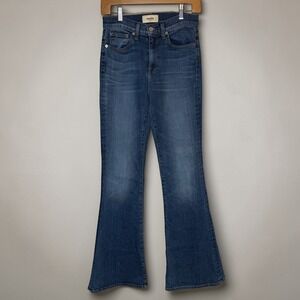 Baldwin Kansas City Willow Jeans Size 26 Equinox Mid Rise Flare Blue Made USA